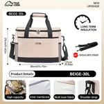 Blue Portable Insulated Cooler Bag for Camping & Picnics - Durable Outdoor Storage Tote