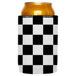 Large Checkerboard Stubby Cooler - Standard
