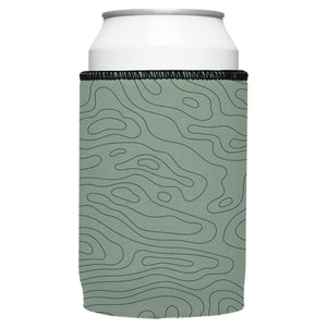 Topographic Map Stubby Cooler 2-Pack - Standard