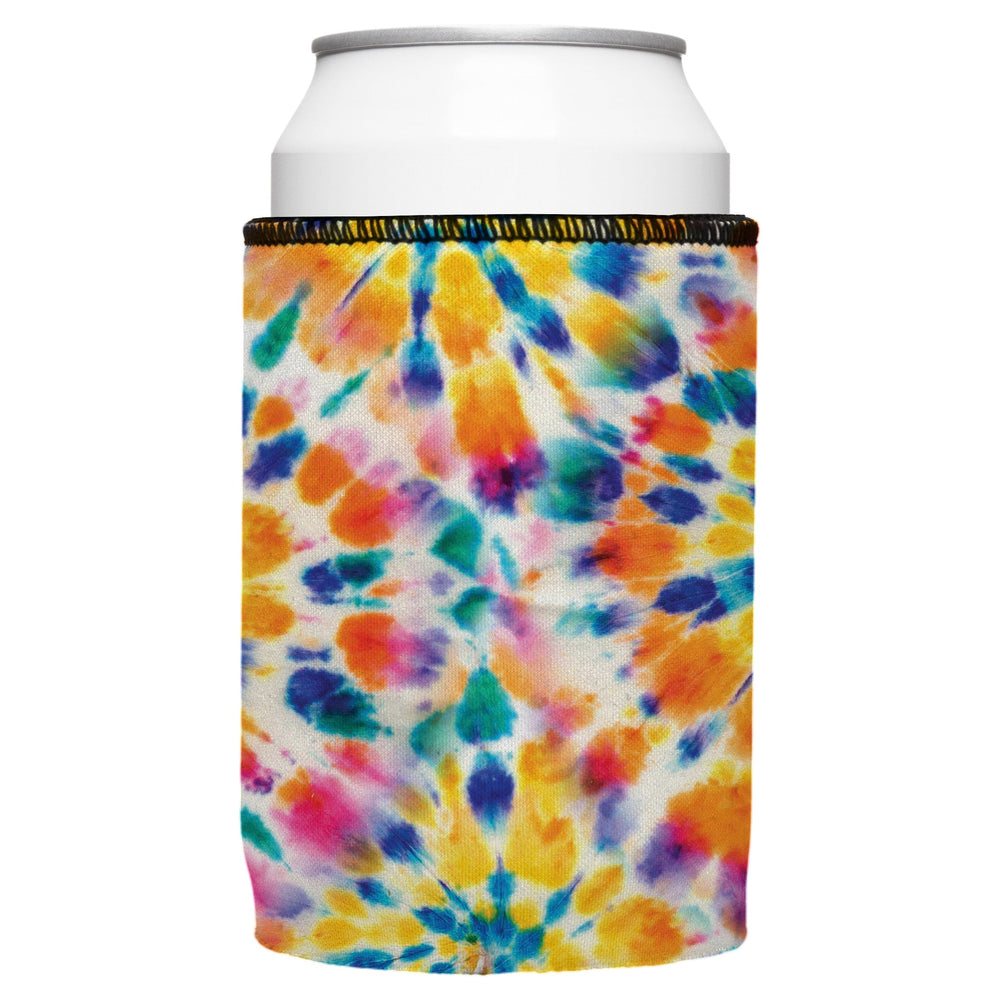 Rainbow Spiral Tie-Dye Stubby Cooler - Standard