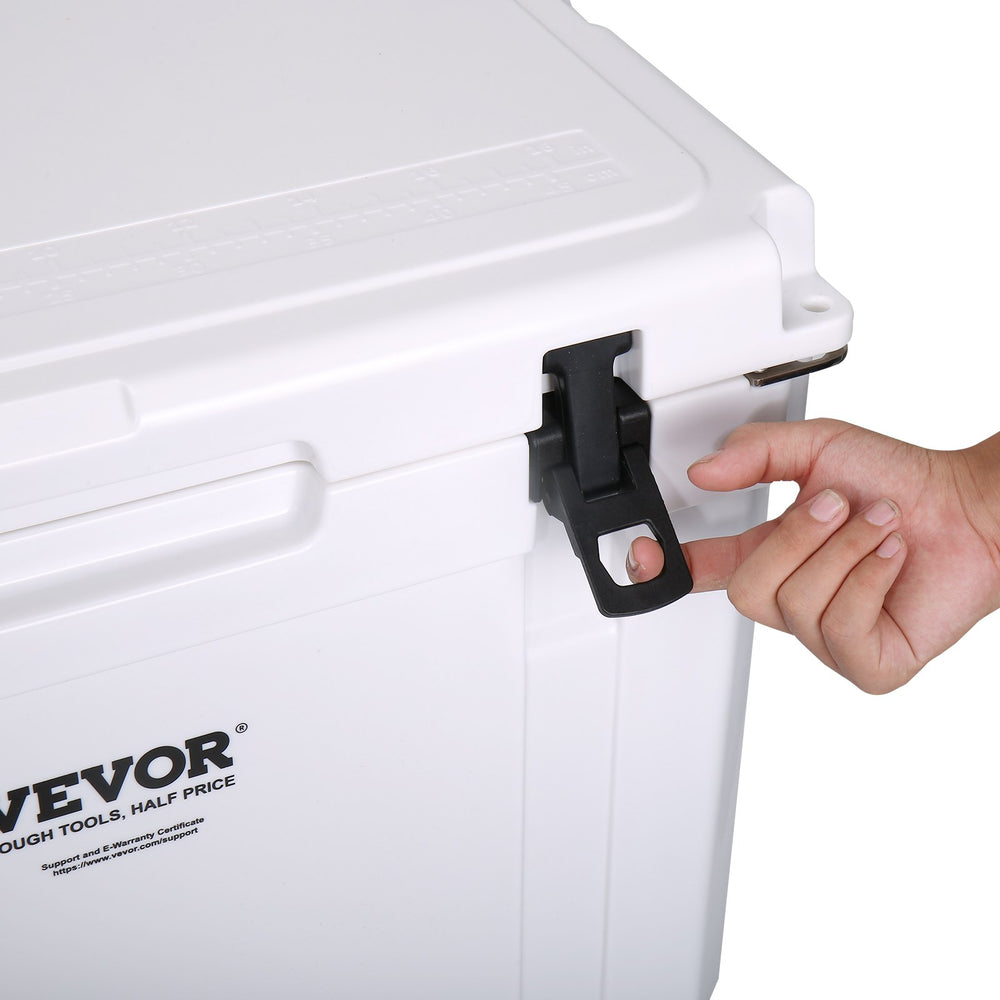 VEVOR Insulated Portable Cooler, 60L, Holds 65 Cans, Ice Retention Hard Cooler with Heavy Duty Handle, Ice Chest Lunch Box for Camping, Beach, Picnic, Travel, Outdoor, Keeps Ice for up to 6 Days