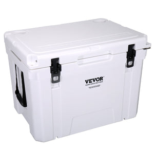 VEVOR Insulated Portable Cooler, 60L, Holds 65 Cans, Ice Retention Hard Cooler with Heavy Duty Handle, Ice Chest Lunch Box for Camping, Beach, Picnic, Travel, Outdoor, Keeps Ice for up to 6 Days