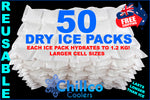 50 X CHILLCO DRY GEL ICE PACKS