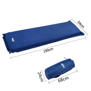 Weisshorn Single Size Self Inflating Mattress - Blue 10cm