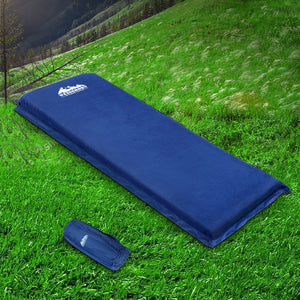 Weisshorn Single Size Self Inflating Mattress - Blue 10cm