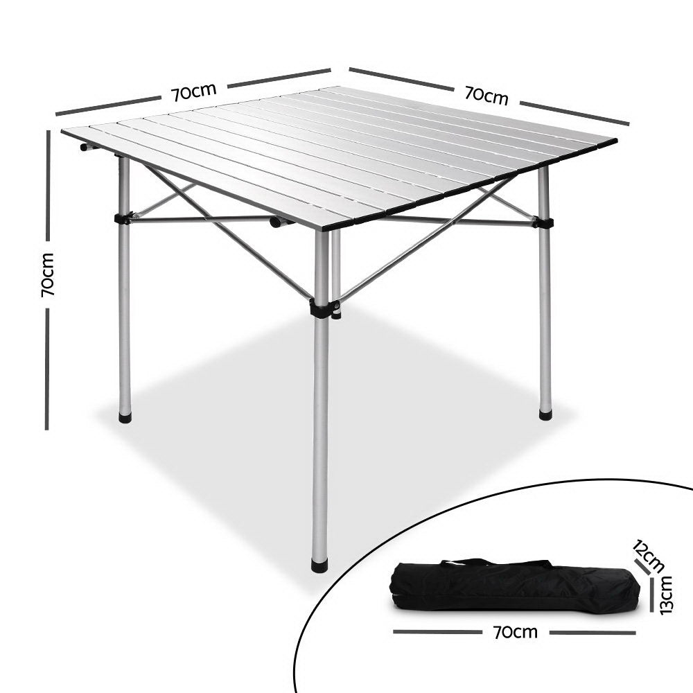 Weisshorn Portable Roll Up Folding Camping Table