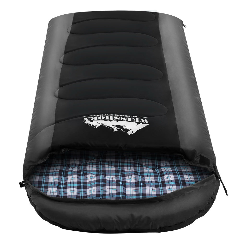 Weisshorn Sleeping Bag Bags Single Camping Hiking -20°C to 10°C Tent Winter Thermal Grey