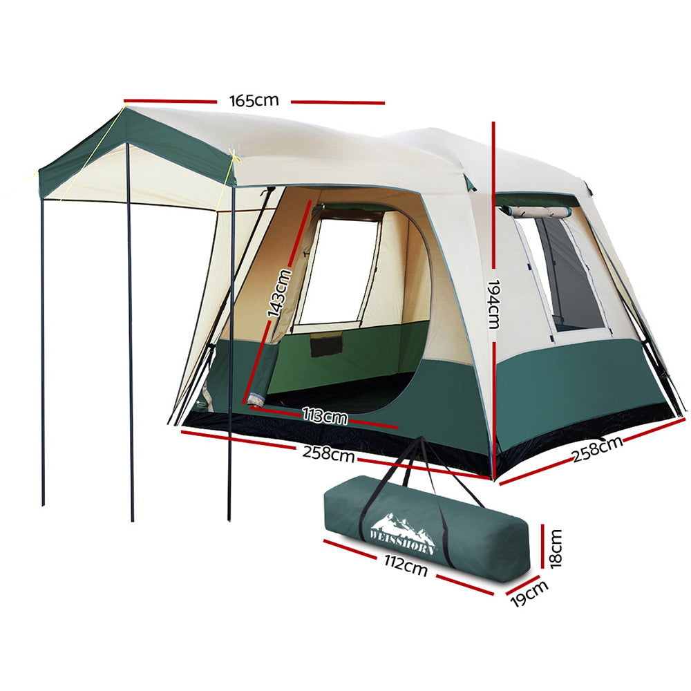 Weisshorn Instant Up Camping Tent 4 Person Pop up Tents Family Hiking Dome Camp